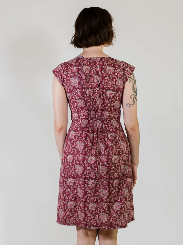 Artsy Traveler Dress - Magenta Vine