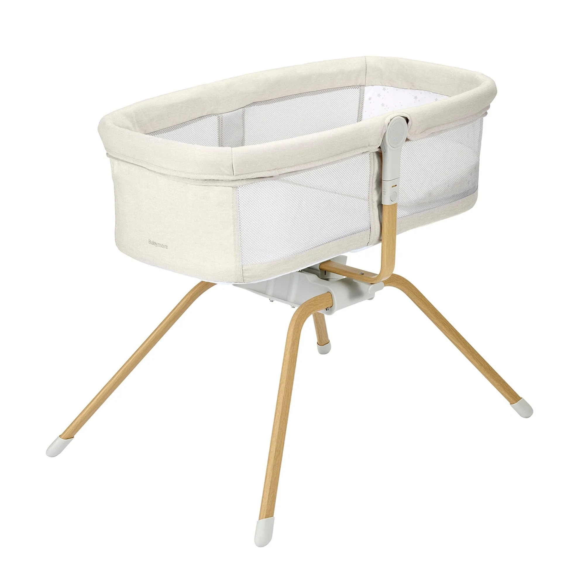 Babymore Air Motion Gliding Crib - Cream (Ex-Display)