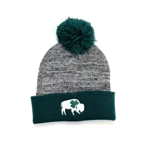 BFLO Irish Heather Pom Beanie