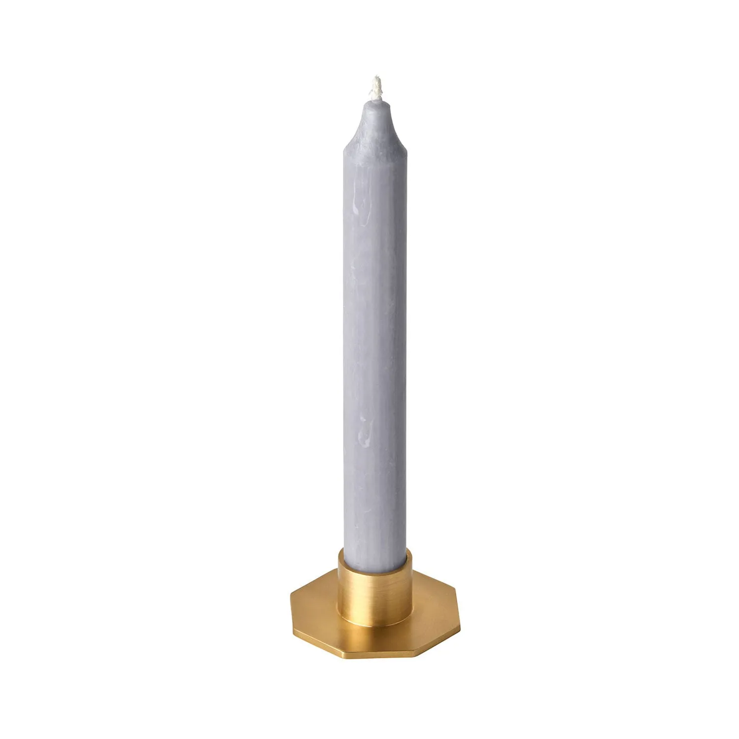 Brass Candleholder, Octagon