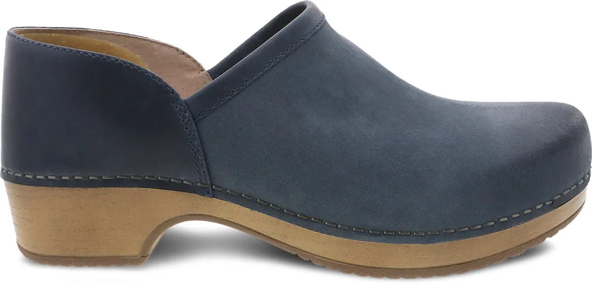 Brenna Navy Burnished Suede