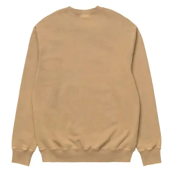 Carhartt WIP Mosby Script Sweat Dusty H Brown