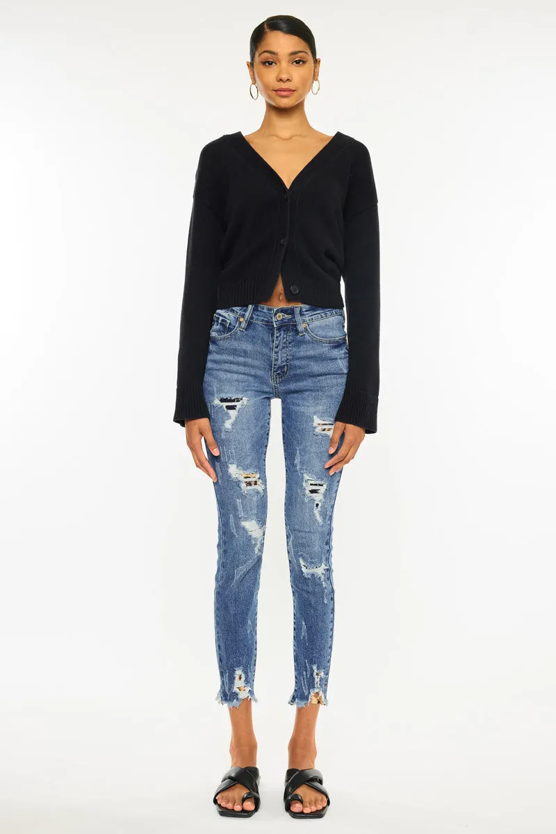 Carlita High Rise Ankle Skinny Jeans