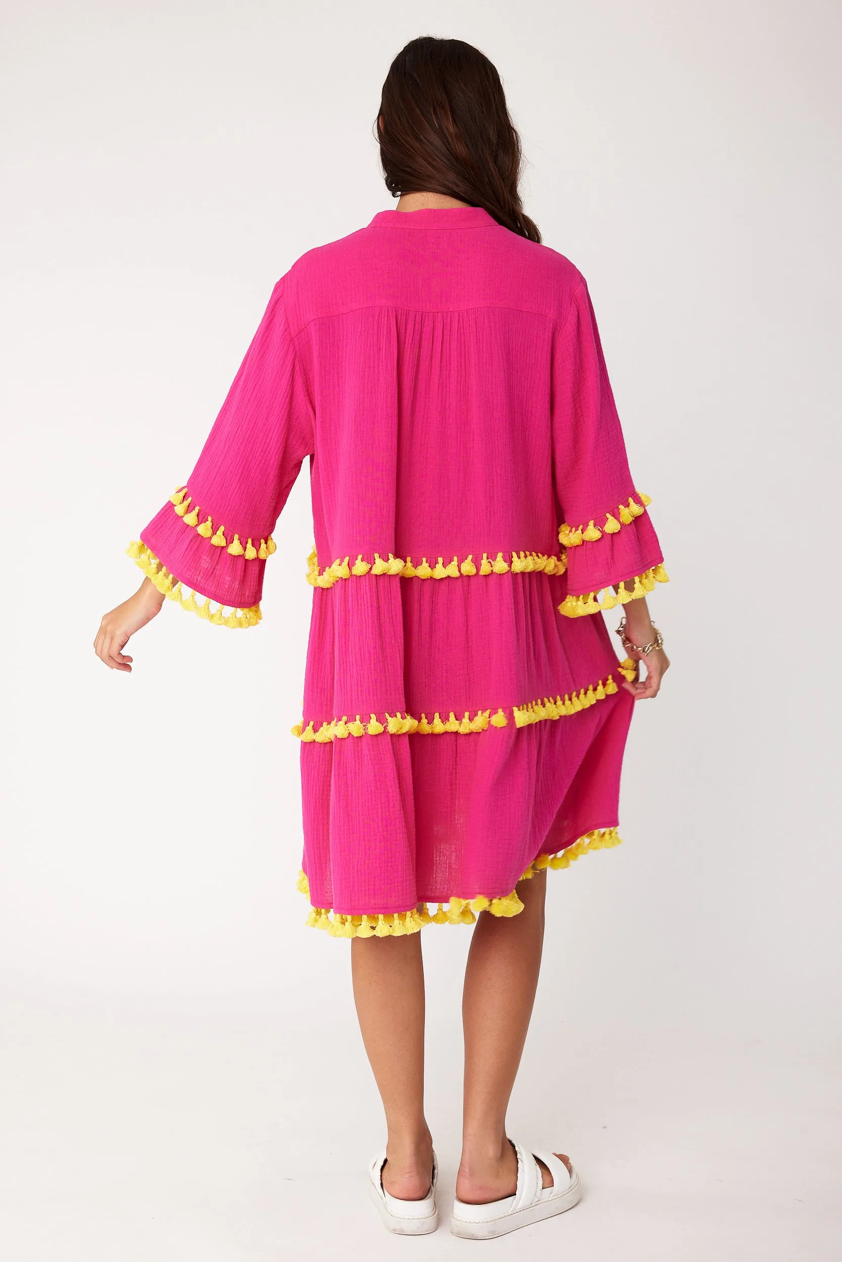 CHARLIE Dress Hot Pink