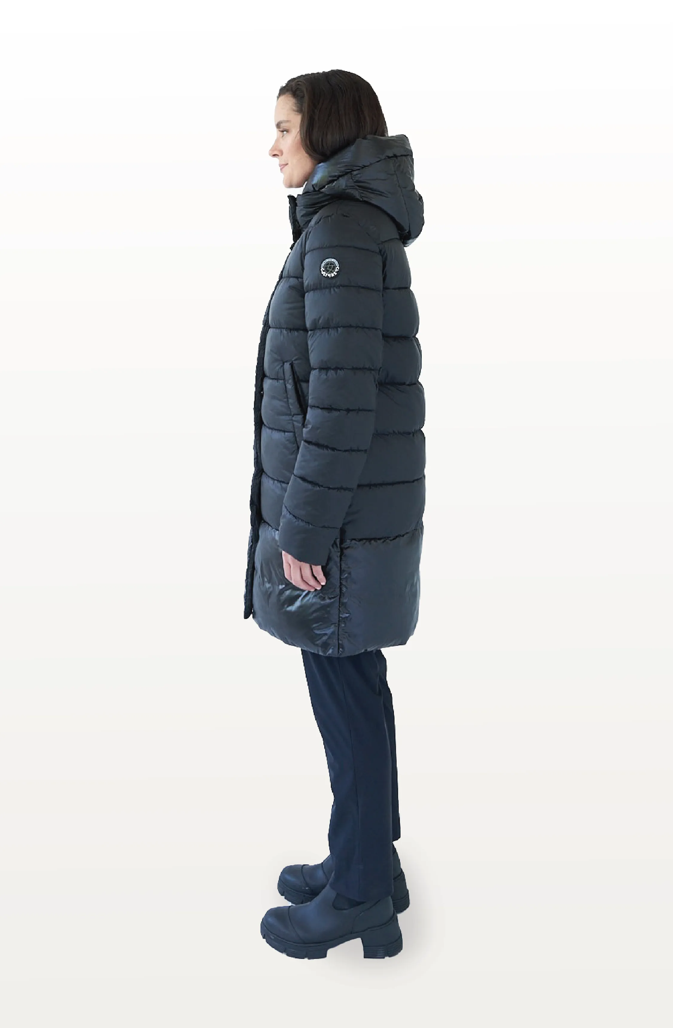 CHEPSTOW long black puffer jacket