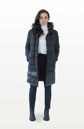 CHEPSTOW long black puffer jacket