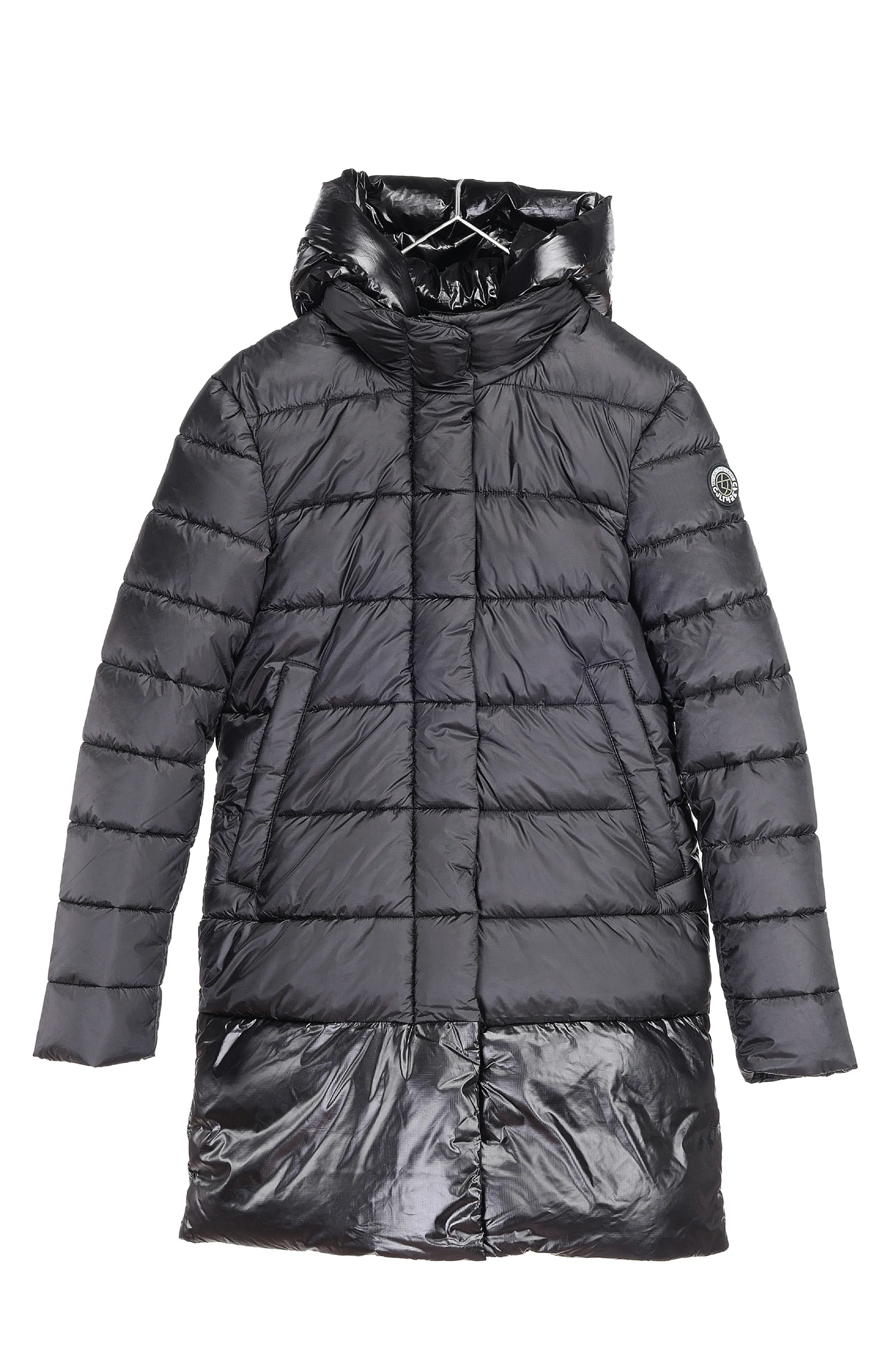 CHEPSTOW long black puffer jacket