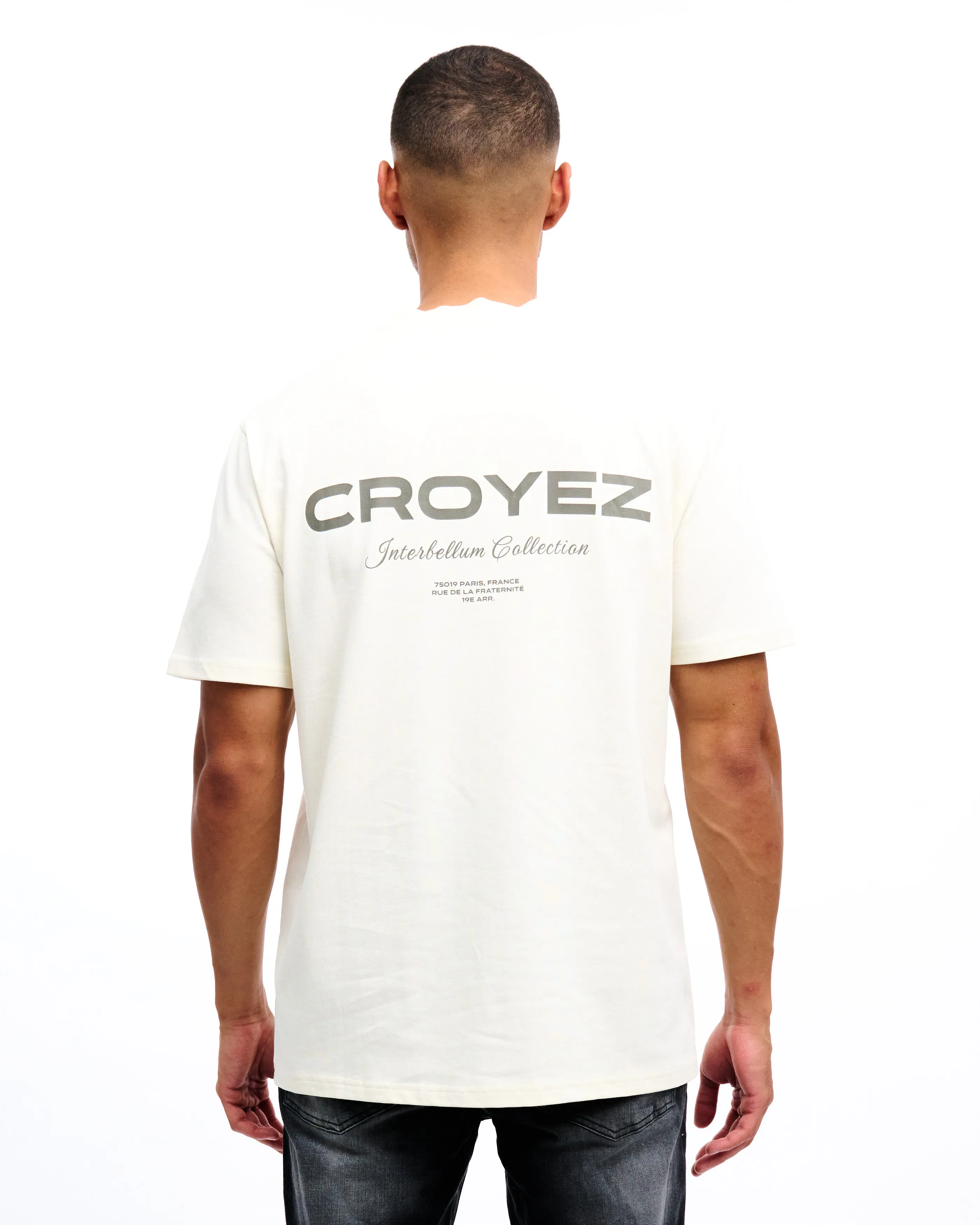 CROYEZ COLLECTION T-SHIRT - VINTAGE WHITE/BROWN