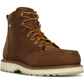 Danner Men's Cedar River 6" WP Alumi Moc Toe Work Boot - Brown - 14301