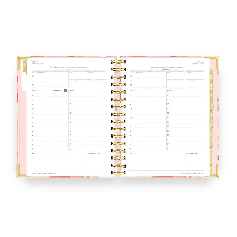 DAY DESIGNER | 2024 Daily Planner - Black Stripe