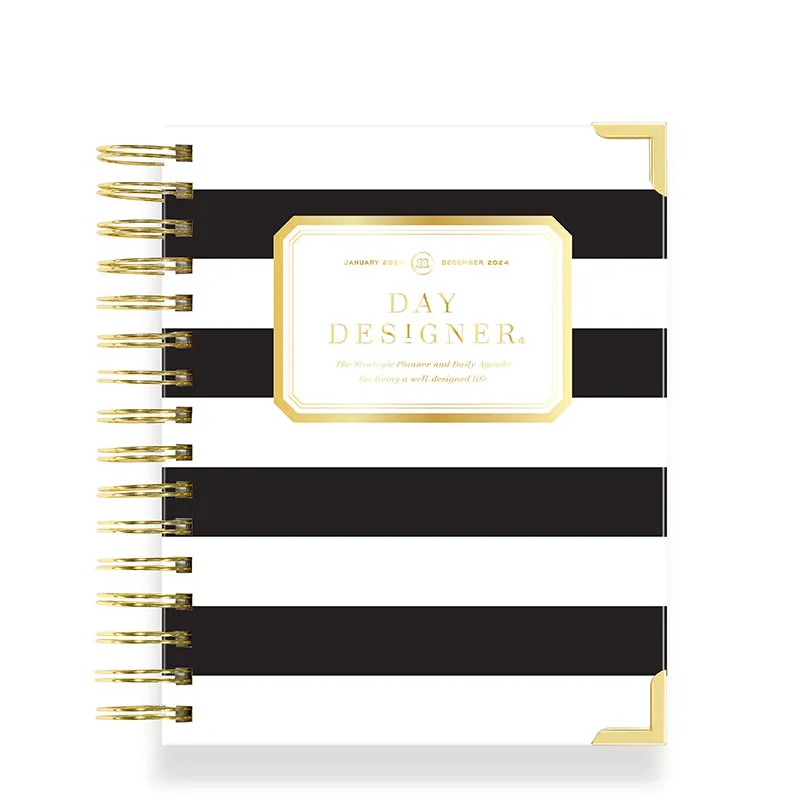 DAY DESIGNER | 2024 Daily Planner - Black Stripe