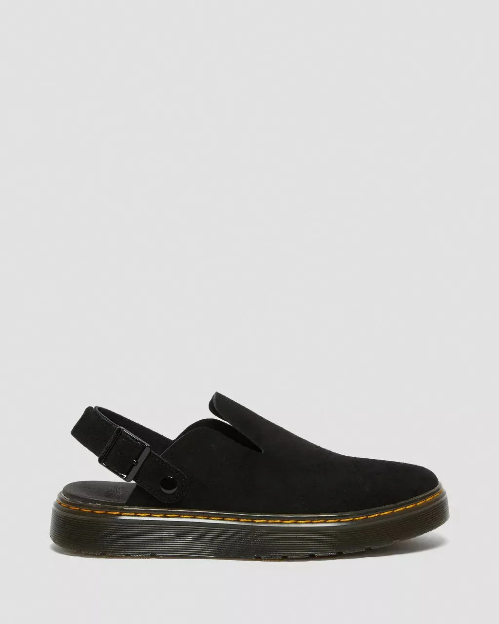 Doc Martens UNISEX CARLSON SUEDE CASUAL SLINGBACK MULES (Black — E.H.SUEDE)