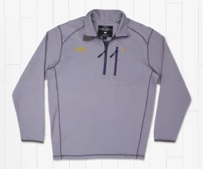 Endzone Stripe Performance Pullover - LSU