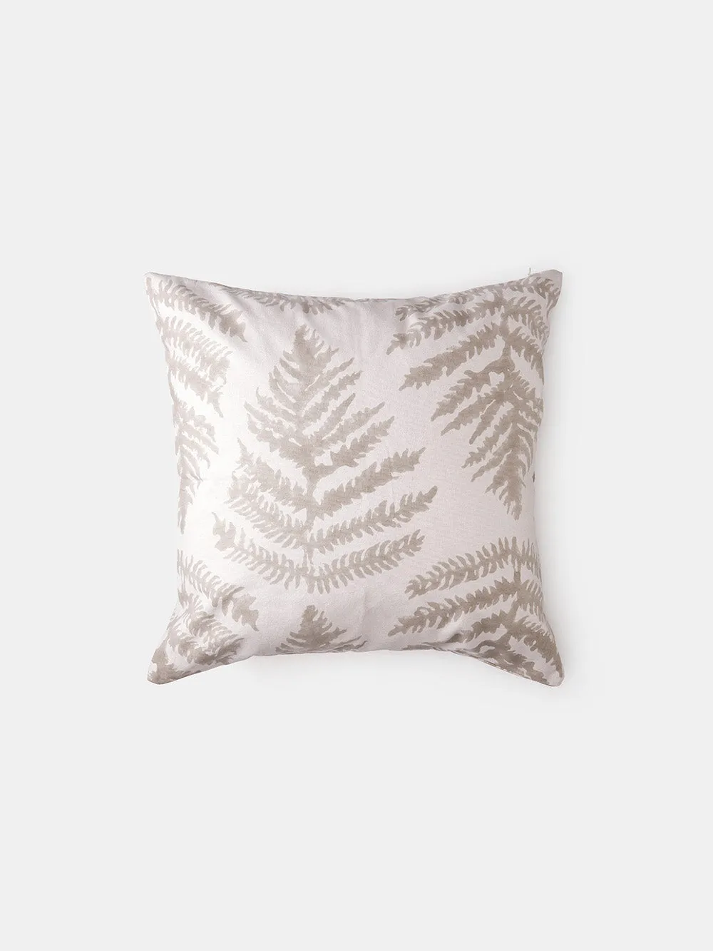 Fern Throw Pillow in Dove