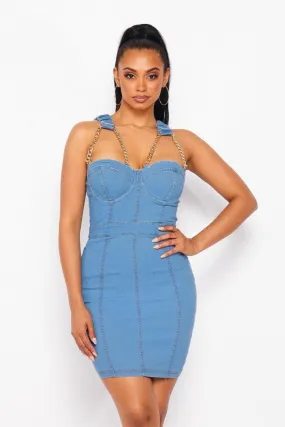 Gangsta Women's Denim Mini Dress