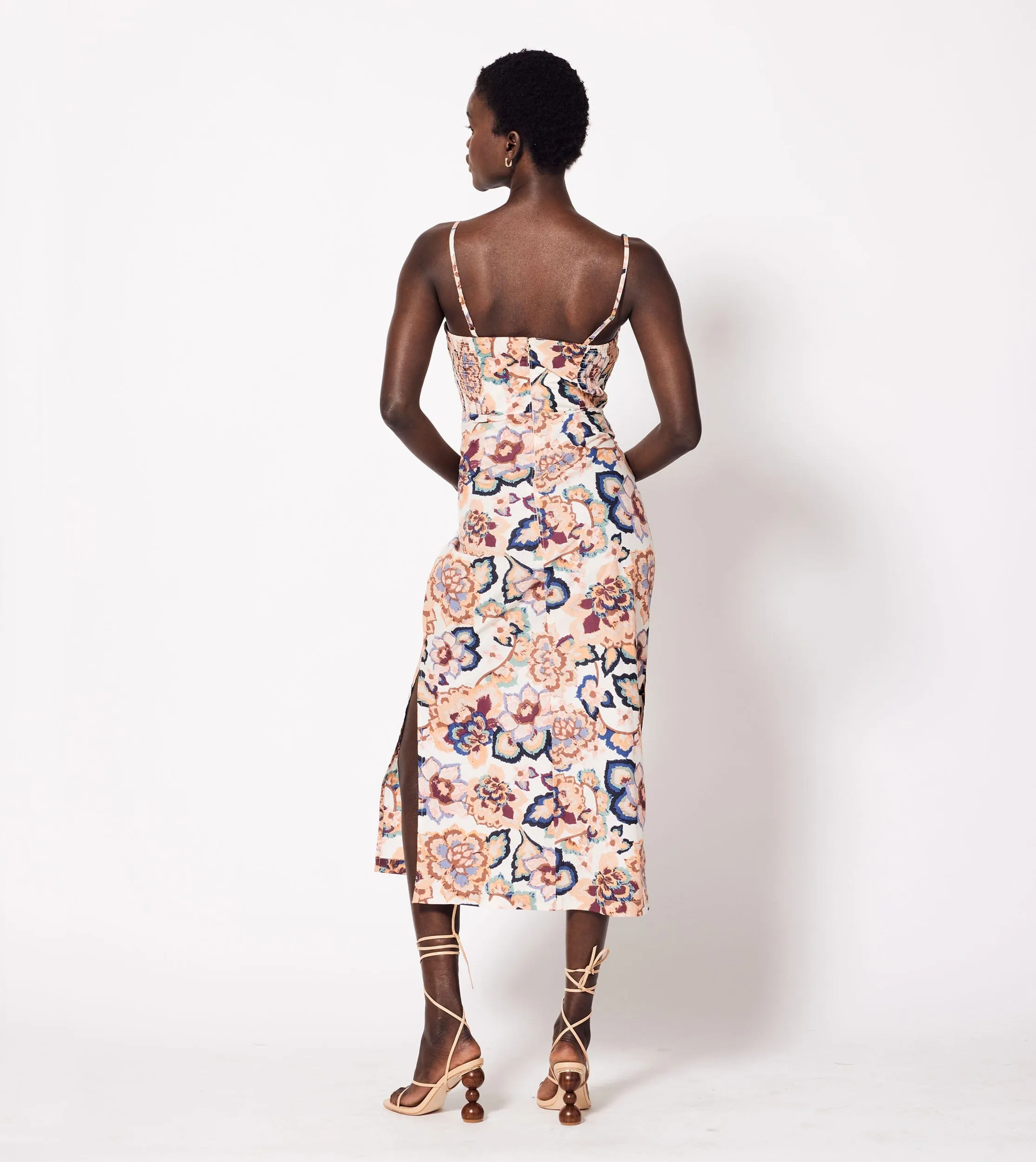 Geraldine Midi Dress | Desert Floral