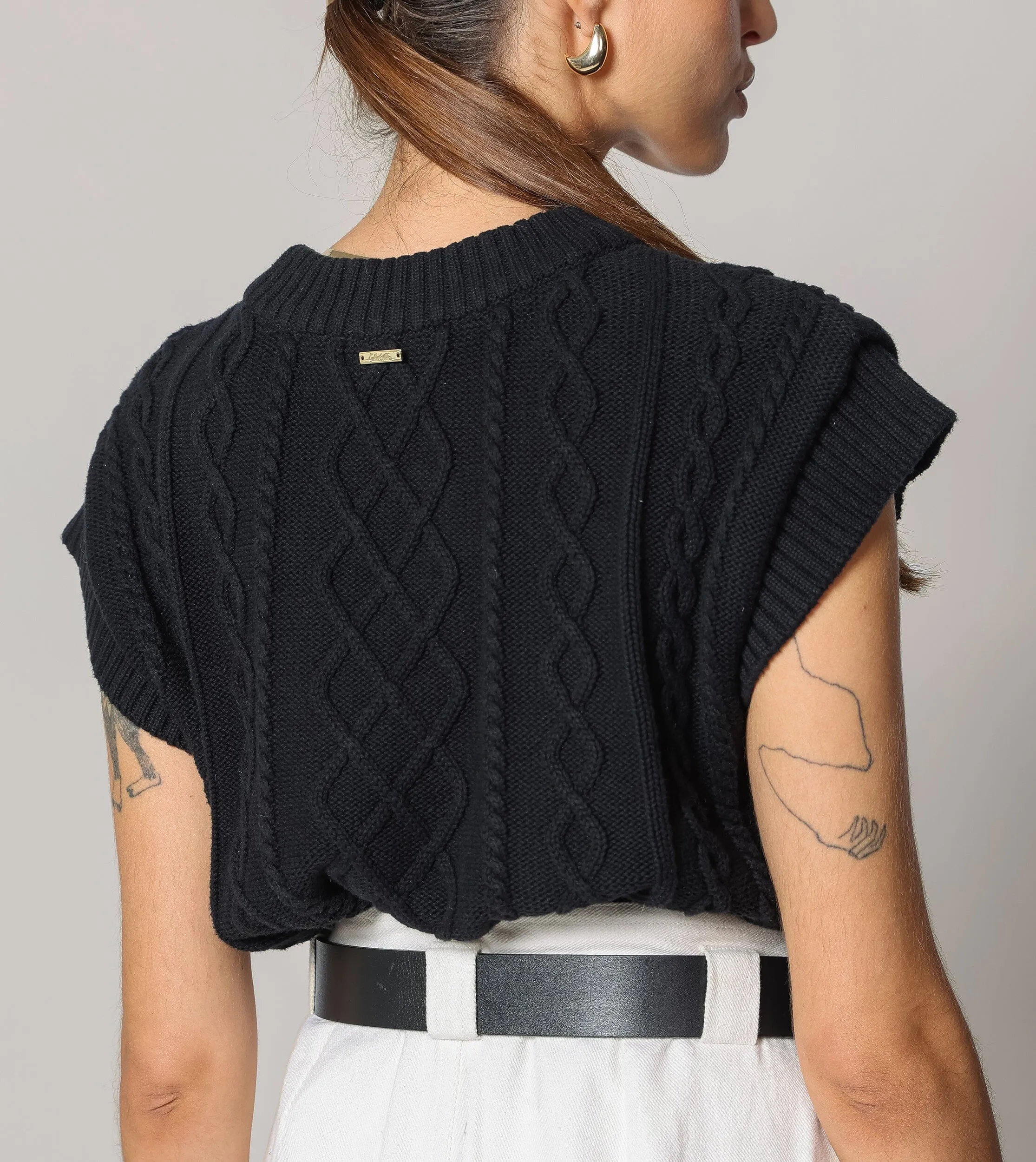 Gigi Sweater Vest | Black