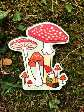 Gnome & Mushroom Sticker