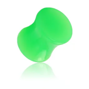 Green Color Solid UV Acrylic Saddle Plugs