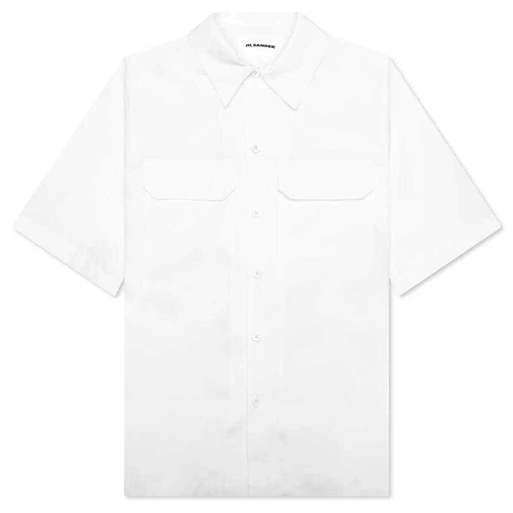 Heavy Organic Cotton Poplin Shirt - Optic White