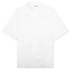 Heavy Organic Cotton Poplin Shirt - Optic White