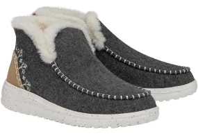 Hey Dude Denny Wool Womens Warm Lined Ankle Boot