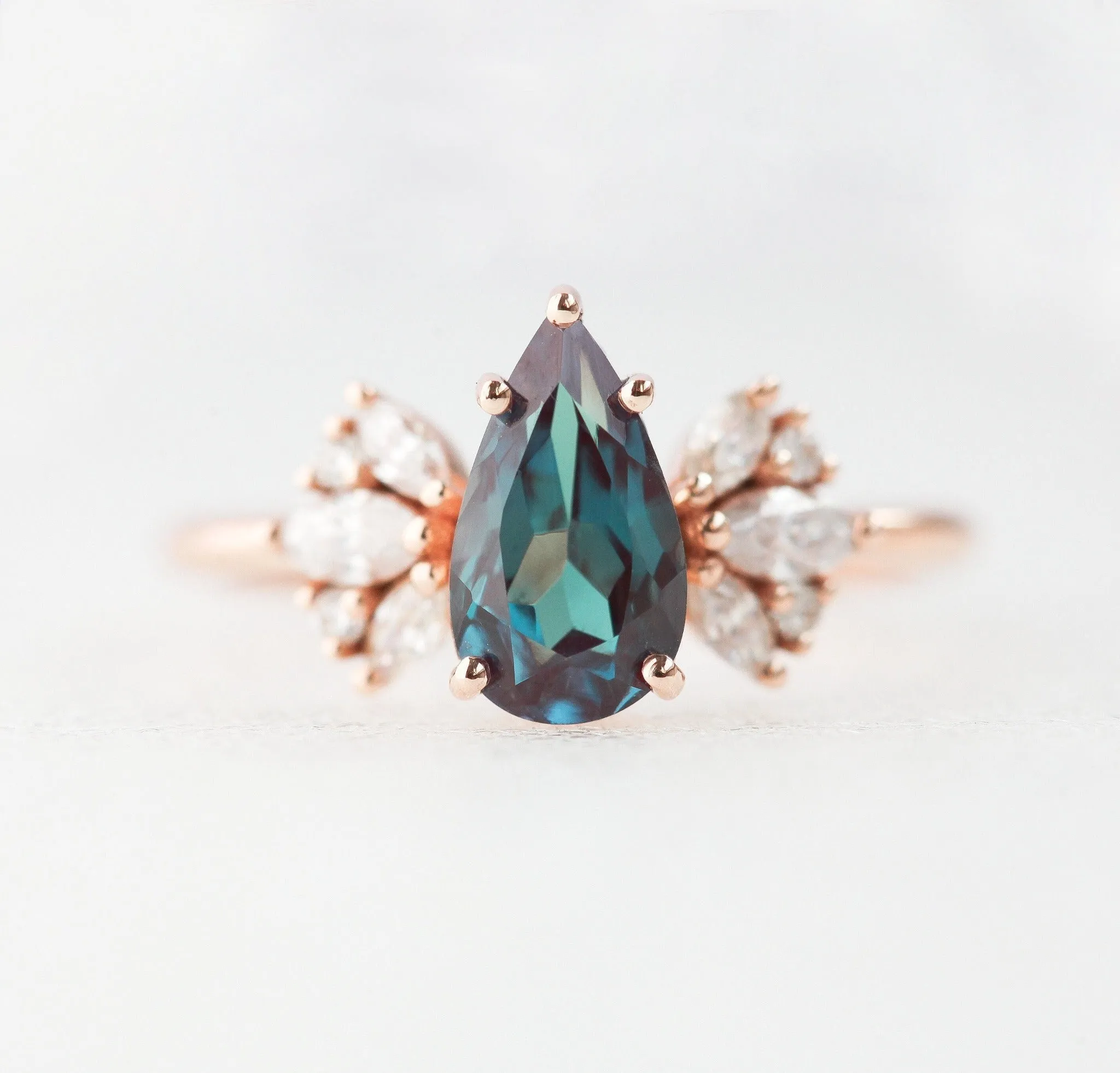 Jennifer Pear Alexandrite Ring