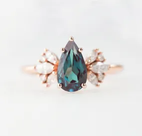 Jennifer Pear Alexandrite Ring