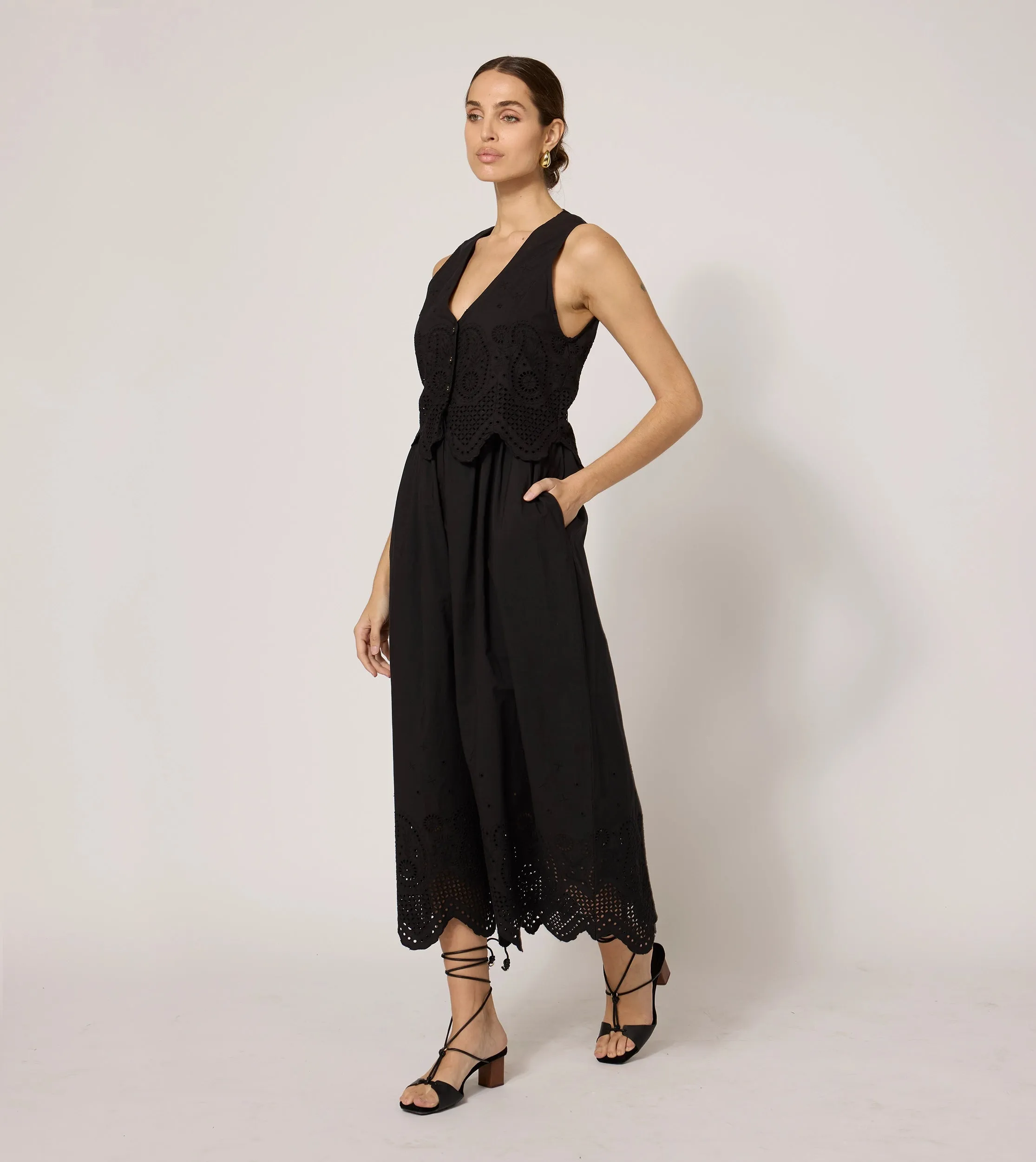 Julie Midi Dress | Black