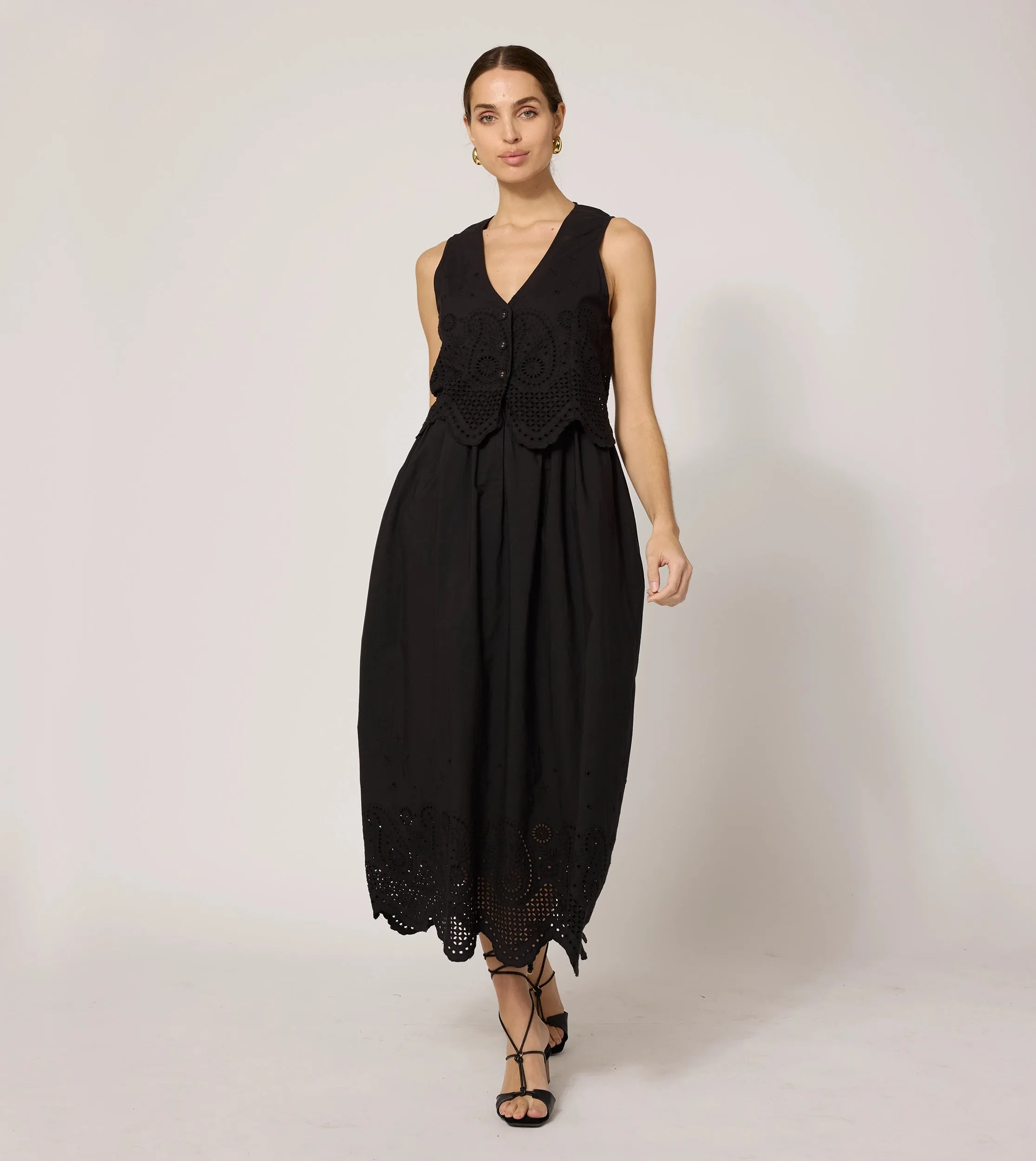 Julie Midi Dress | Black