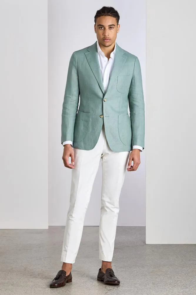 Julius Sports Jacket - Mint Linen 7440