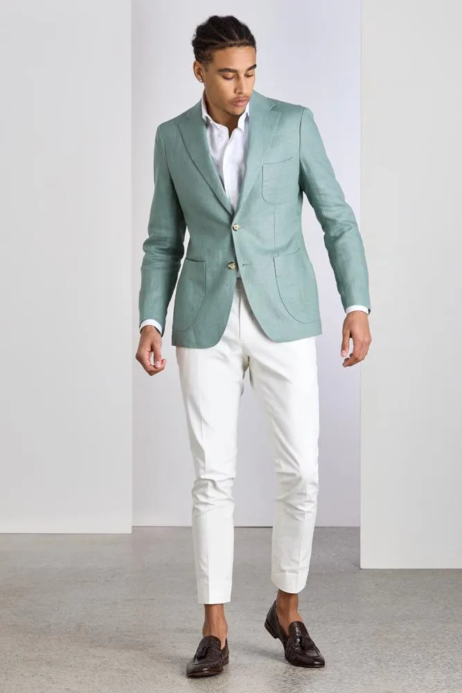 Julius Sports Jacket - Mint Linen 7440