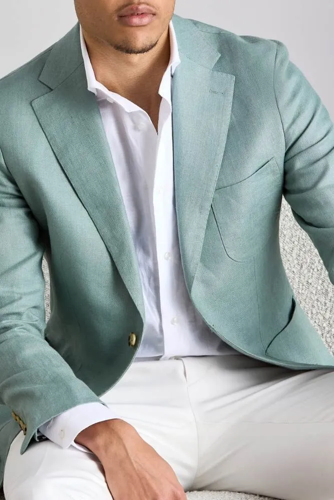 Julius Sports Jacket - Mint Linen 7440