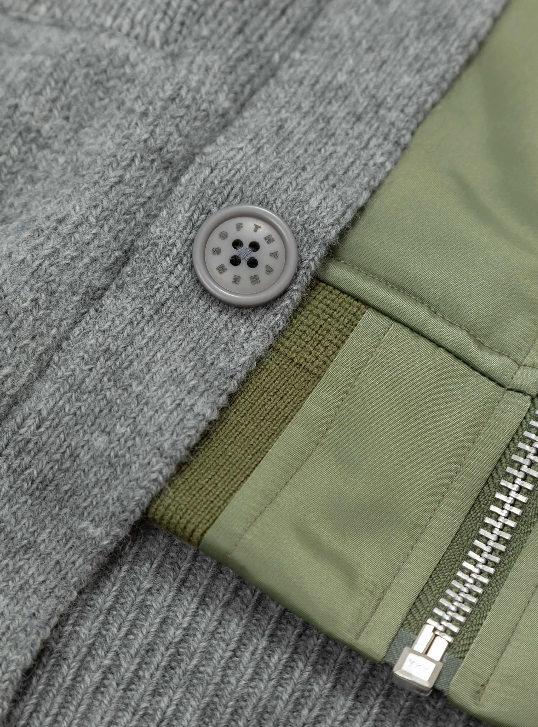 MA-1 Mix Cardigan Grey