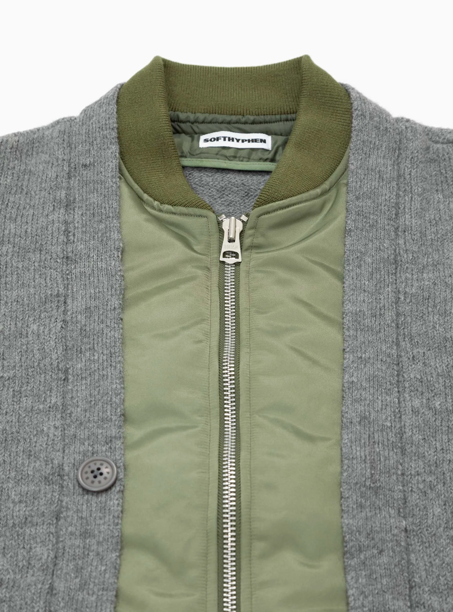 MA-1 Mix Cardigan Grey