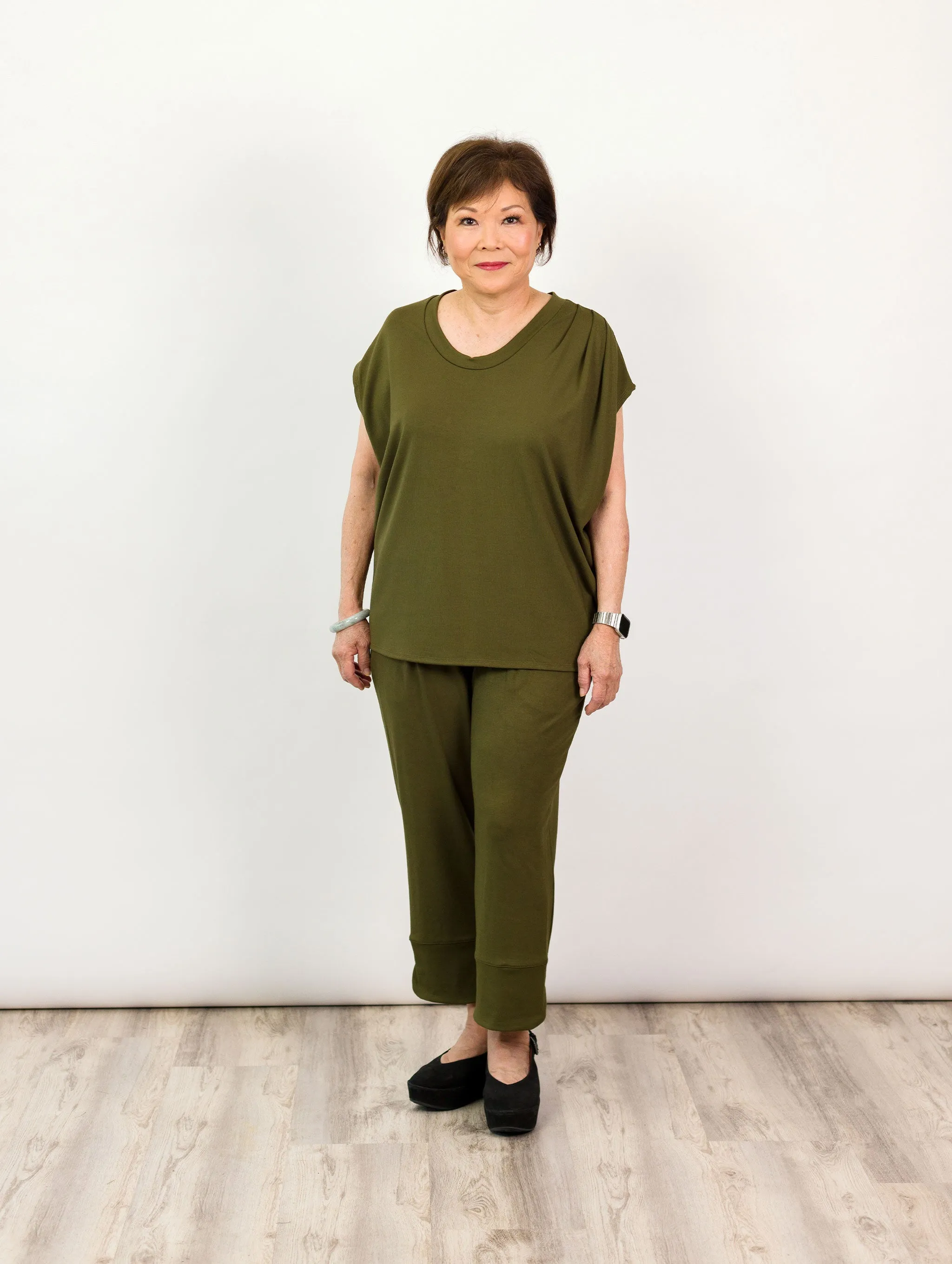 Margot Top - Fern Soft Ponte