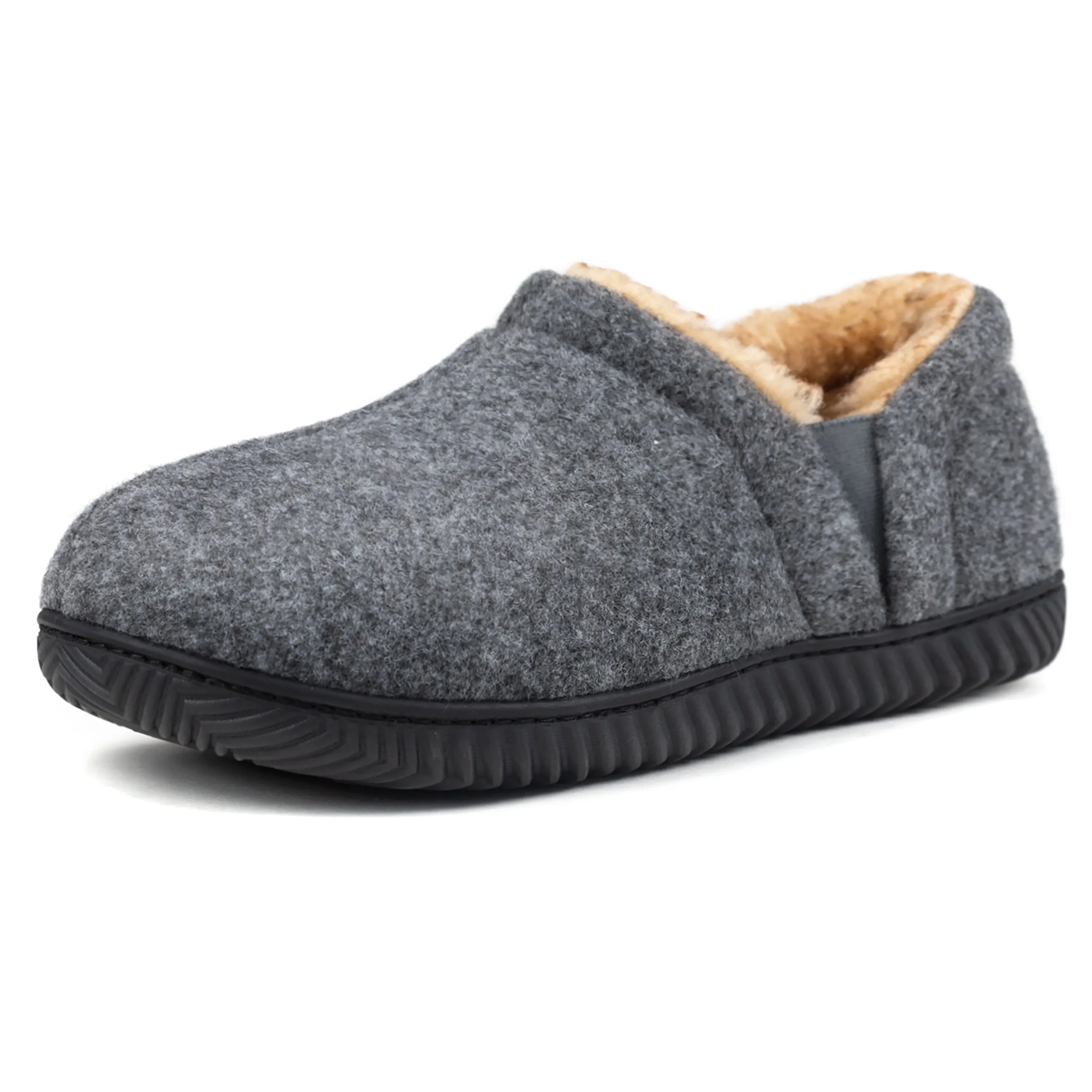 Men's Timothy Elastic Side Faux Wool Slipper