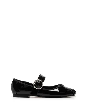 Mesmerize Ballet Flat Black Patent