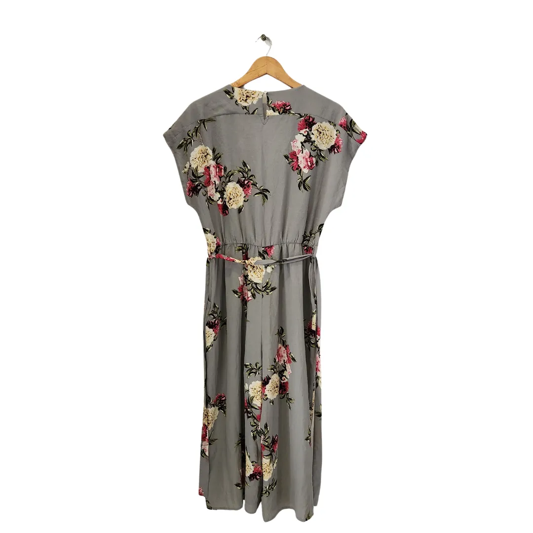 New Look Grey Floral Printed Jumpsuit | Brand New |