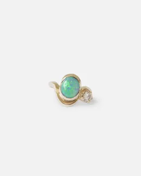 Opal Curve Ring