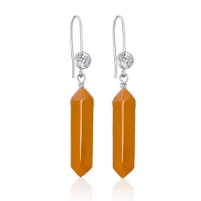 Orange Blossom Aventurine Earrings