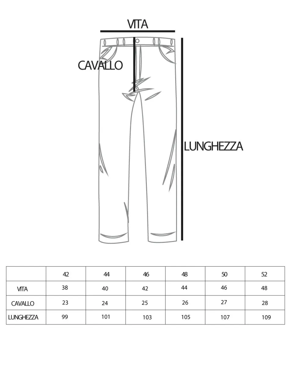 Pantaloni Uomo Tasca America Microfantasia Verde Classico Casual GIOSAL-P3815A