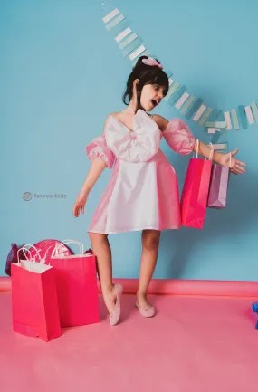 Pink Marshmallow Bow Dress