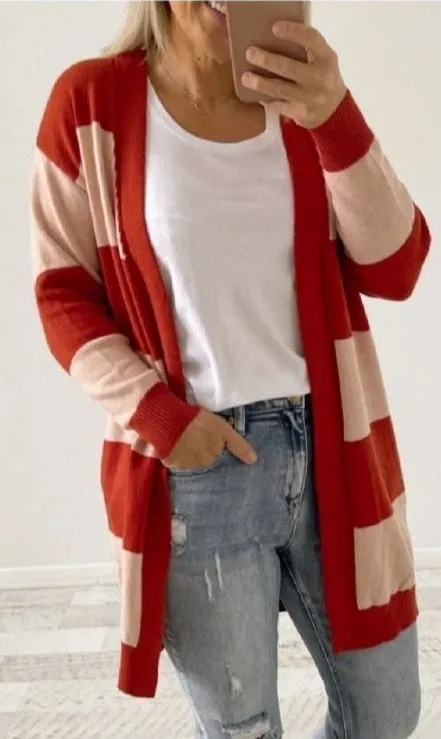 PIPER stripe cardi (2 colours)