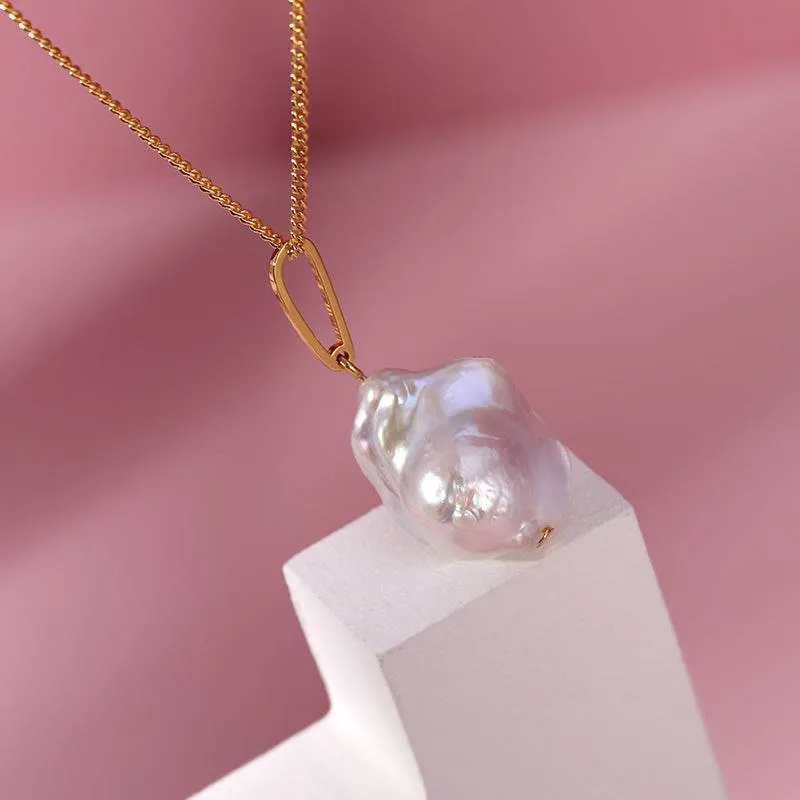 Single Drop Luxury Baroque Pearl Necklace