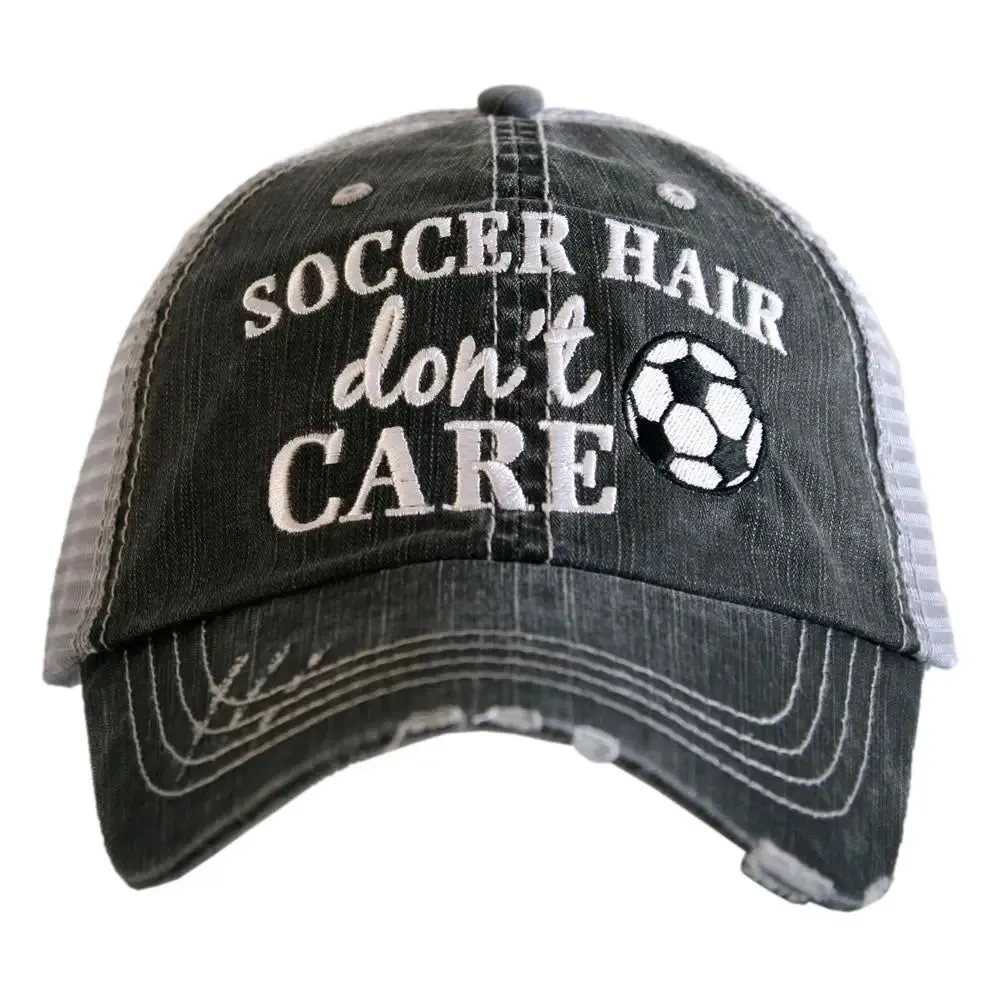 'Soccer Hair Don't Care' Trucker Cap