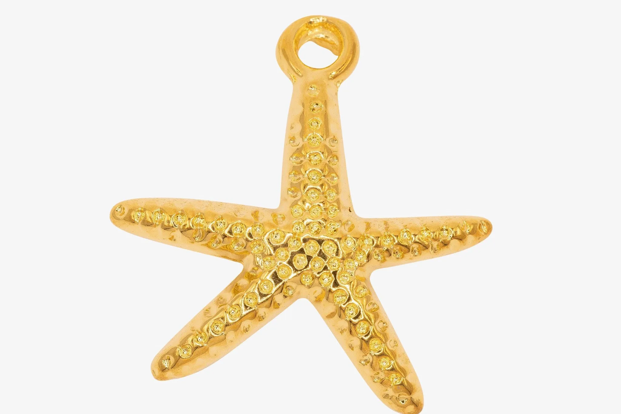 Starfish Charm Wholesale 14K Gold, Solid 14K Gold