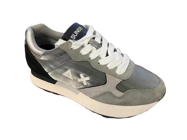 Sun68 women's sneakers Kelly Nylon Solid Z42214 34 medium grey