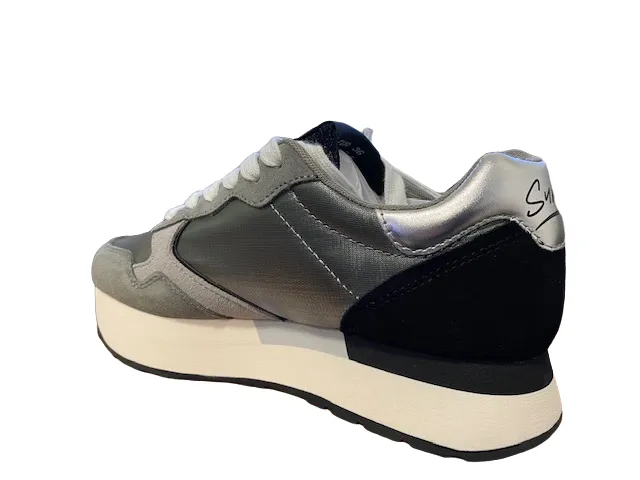 Sun68 women's sneakers Kelly Nylon Solid Z42214 34 medium grey