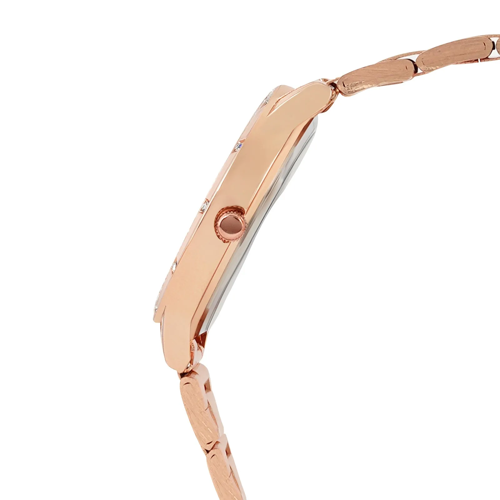 Sunset All Rose Gold Metallic Strap Watch